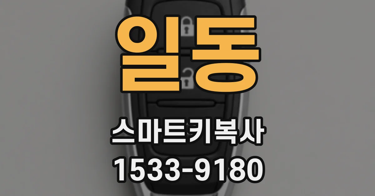 일동 스마트키복사