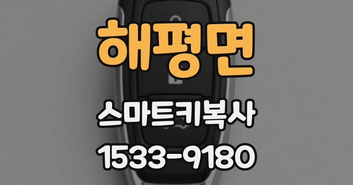 해평면 스마트키복사