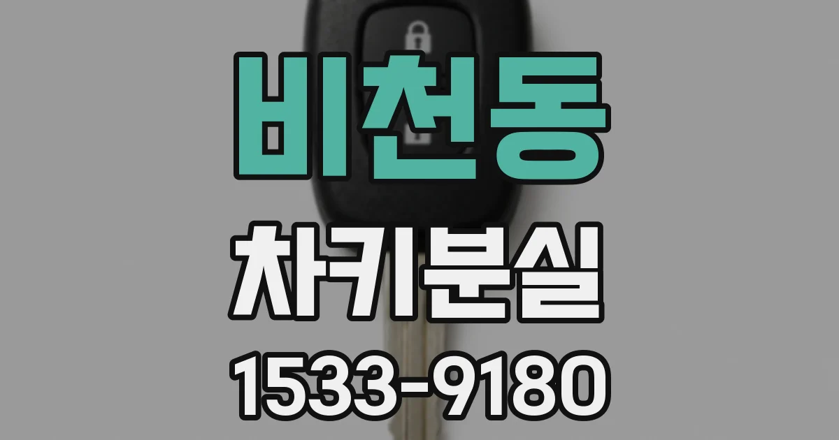 비천동 차키분실