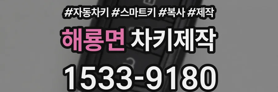 해룡면 차키제작