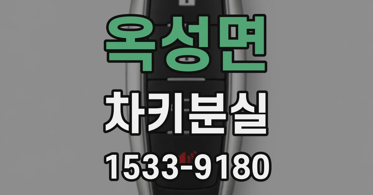 옥성면 차키분실