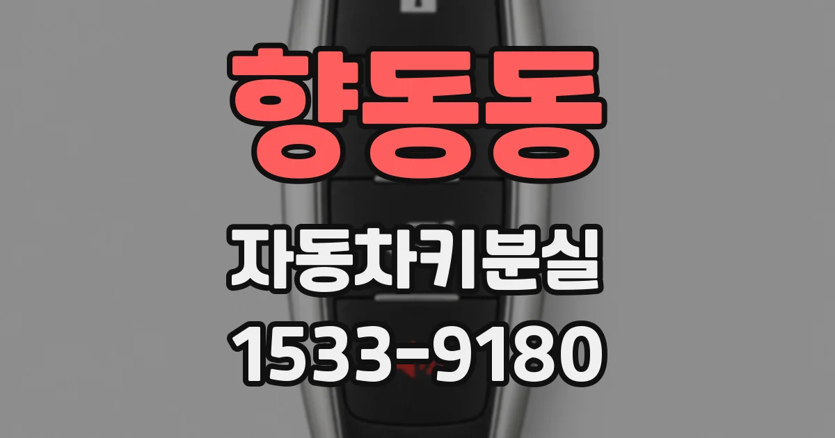 향동동 자동차키분실