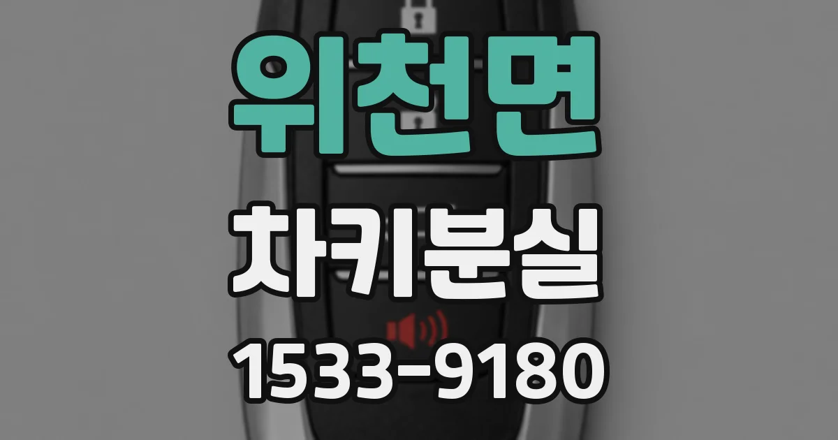 위천면 차키분실