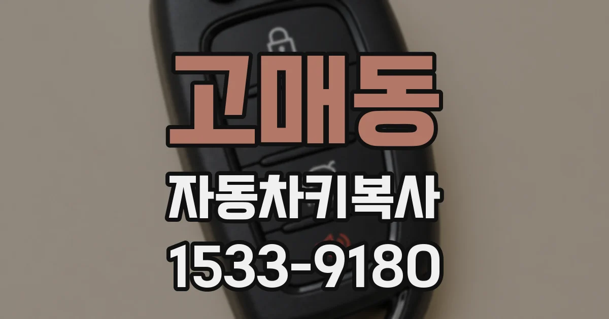 고매동 자동차키복사