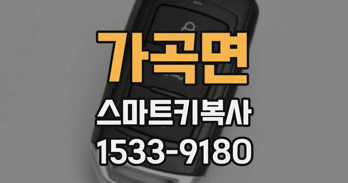 가곡면 스마트키복사