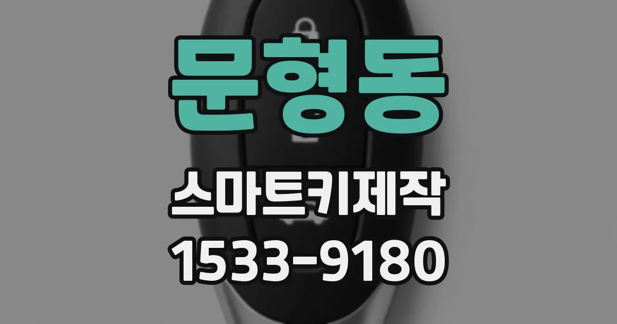 문형동 스마트키제작