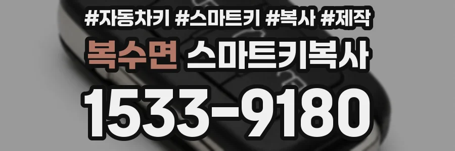 복수면 스마트키복사