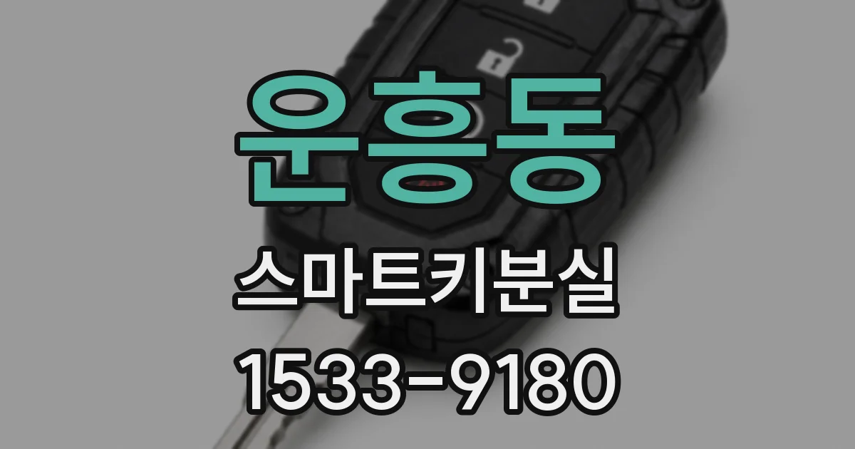 운흥동 스마트키분실