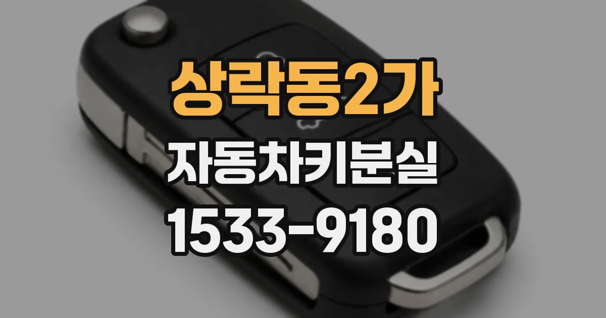 상락동2가 자동차키분실