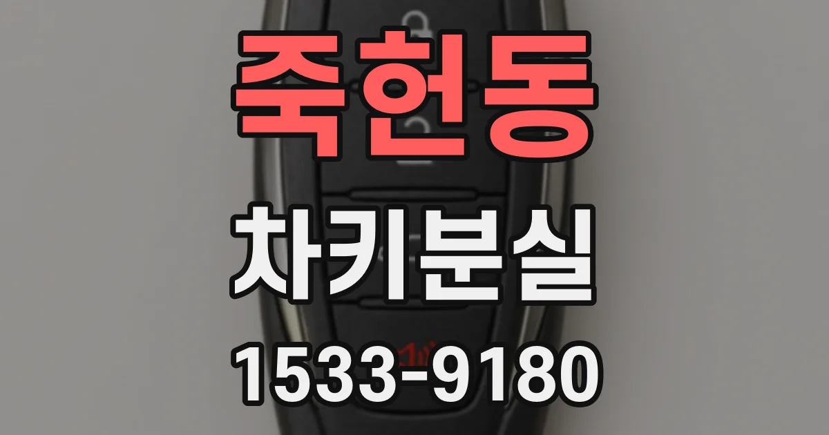 죽헌동 차키분실
