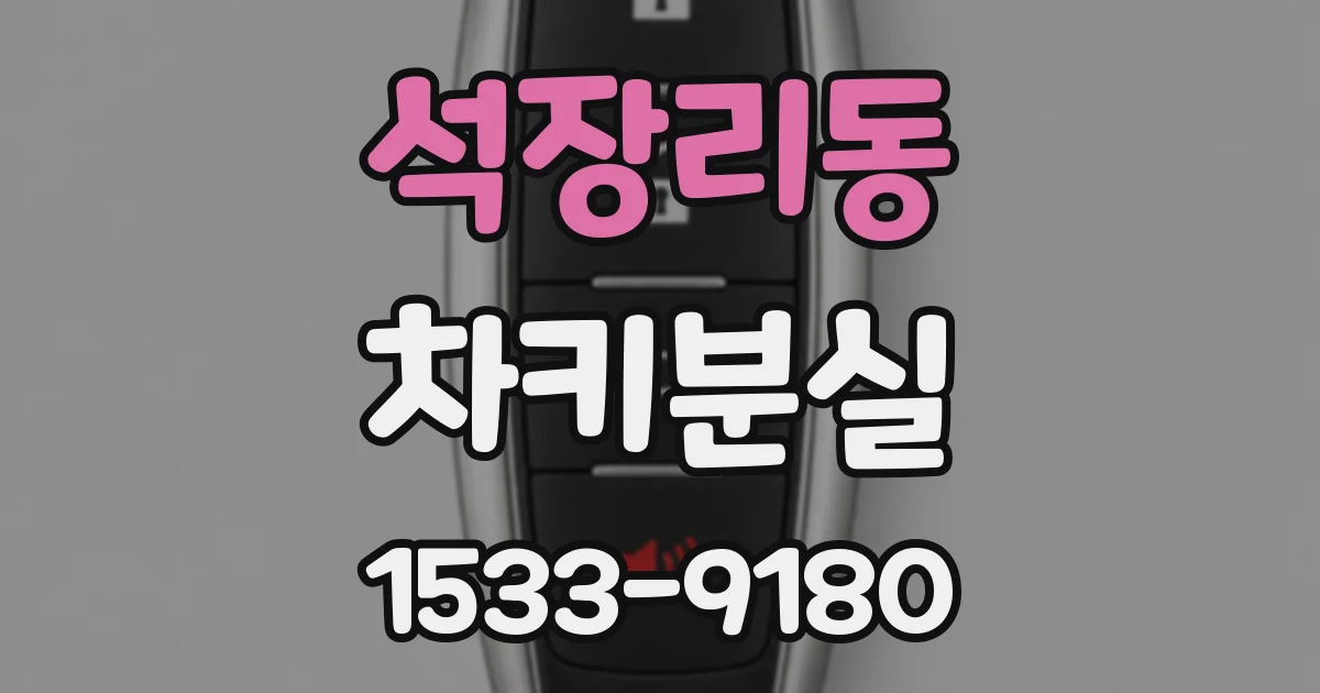 석장리동 차키분실