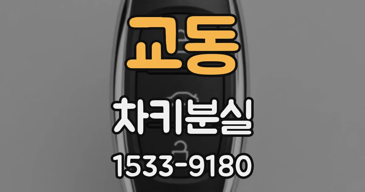 교동 차키분실