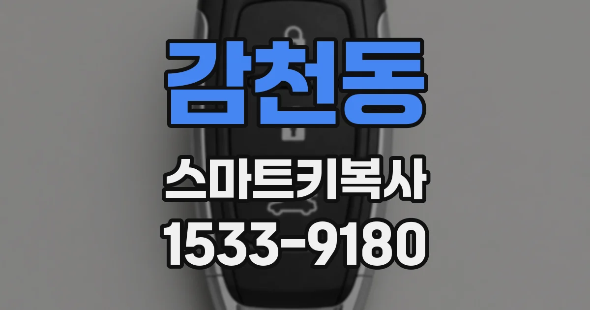 감천동 스마트키복사