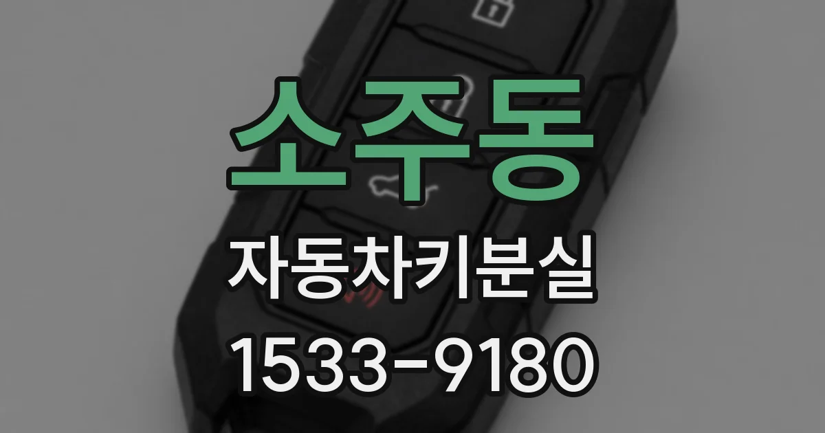 소주동 자동차키분실