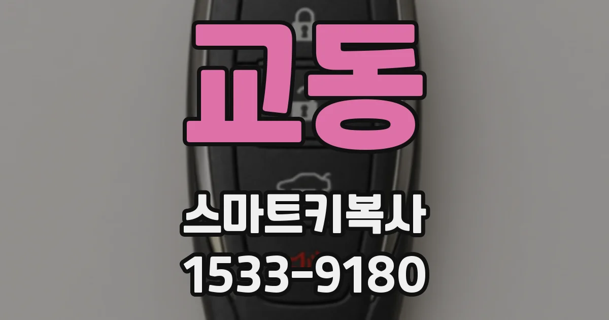 교동 스마트키복사