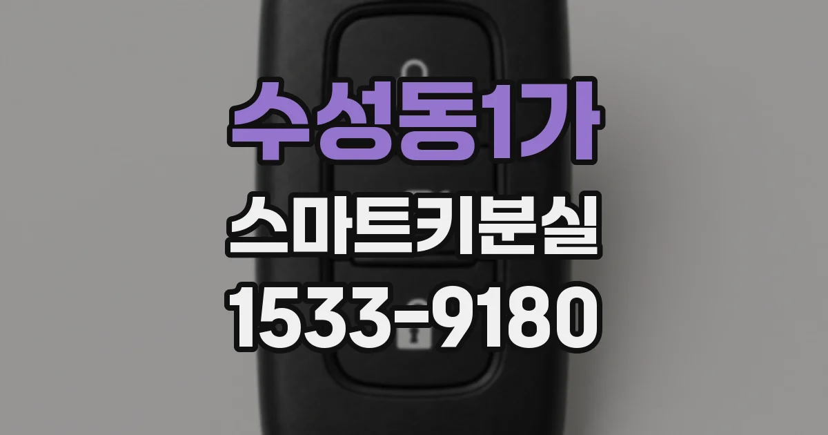 수성동1가 스마트키분실