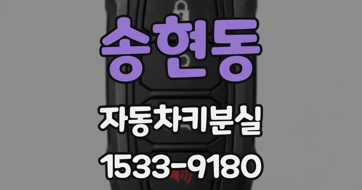 송현동 자동차키분실