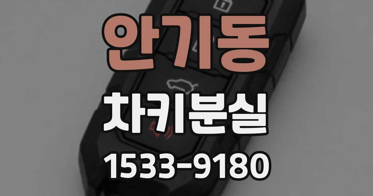 안기동 차키분실