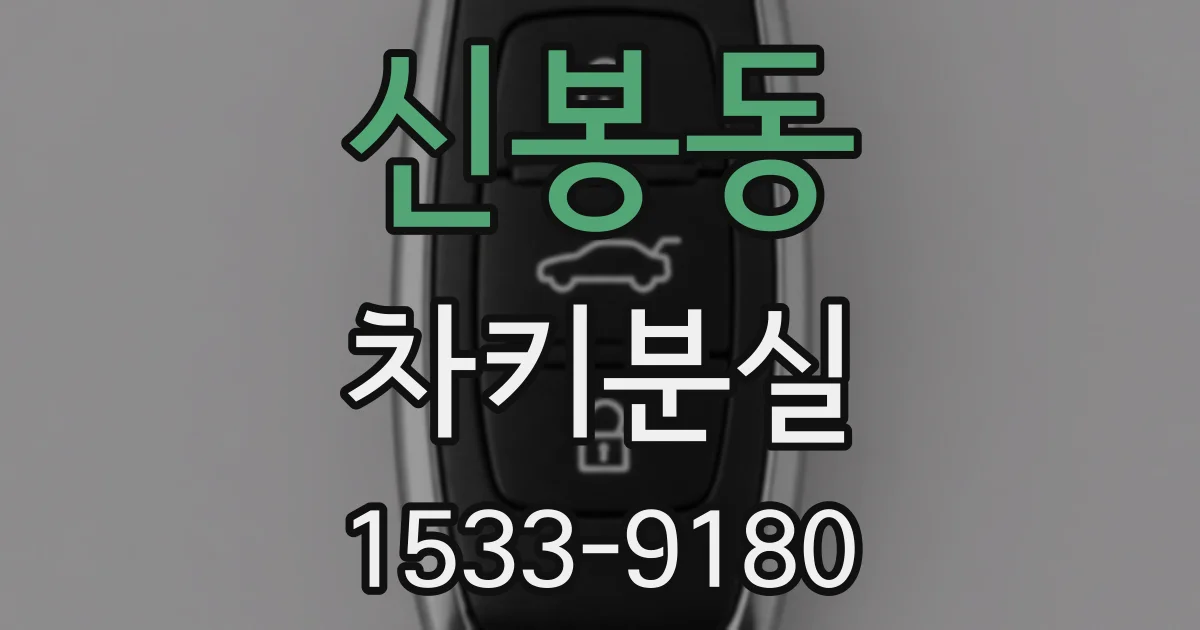 신봉동 차키분실
