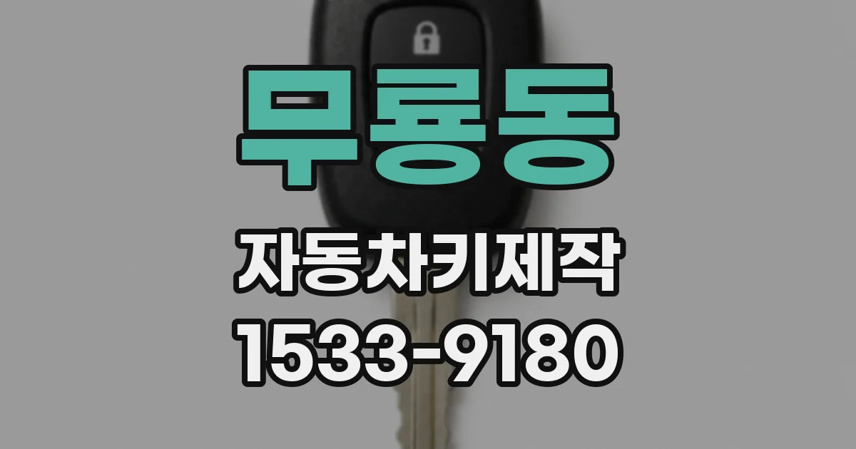 무룡동 자동차키제작