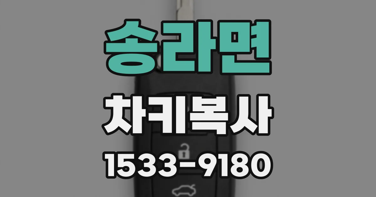 송라면 차키복사