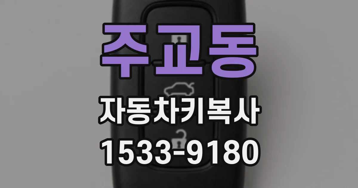 주교동 자동차키복사