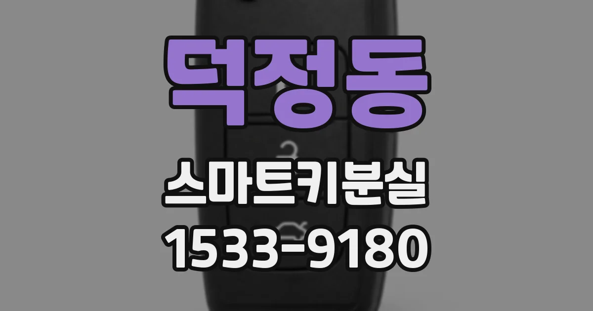 덕정동 스마트키분실
