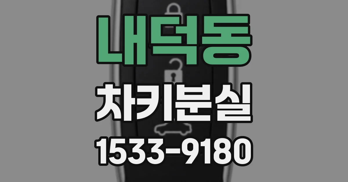 내덕동 차키분실