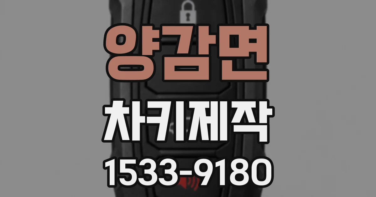 양감면 차키제작