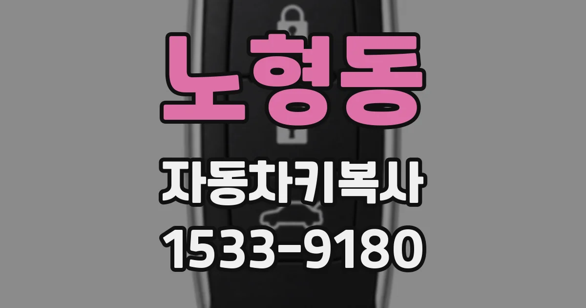 노형동 자동차키복사