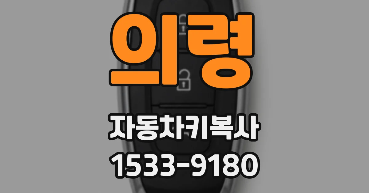 의령 자동차키복사