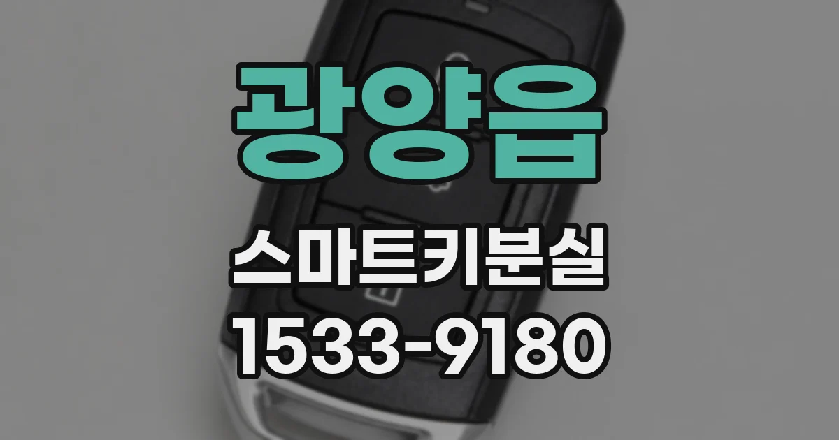광양읍 스마트키분실