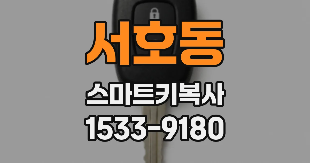서호동 스마트키복사