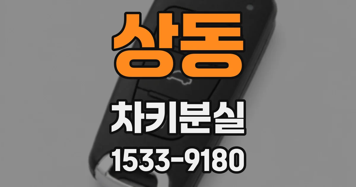 상동 차키분실