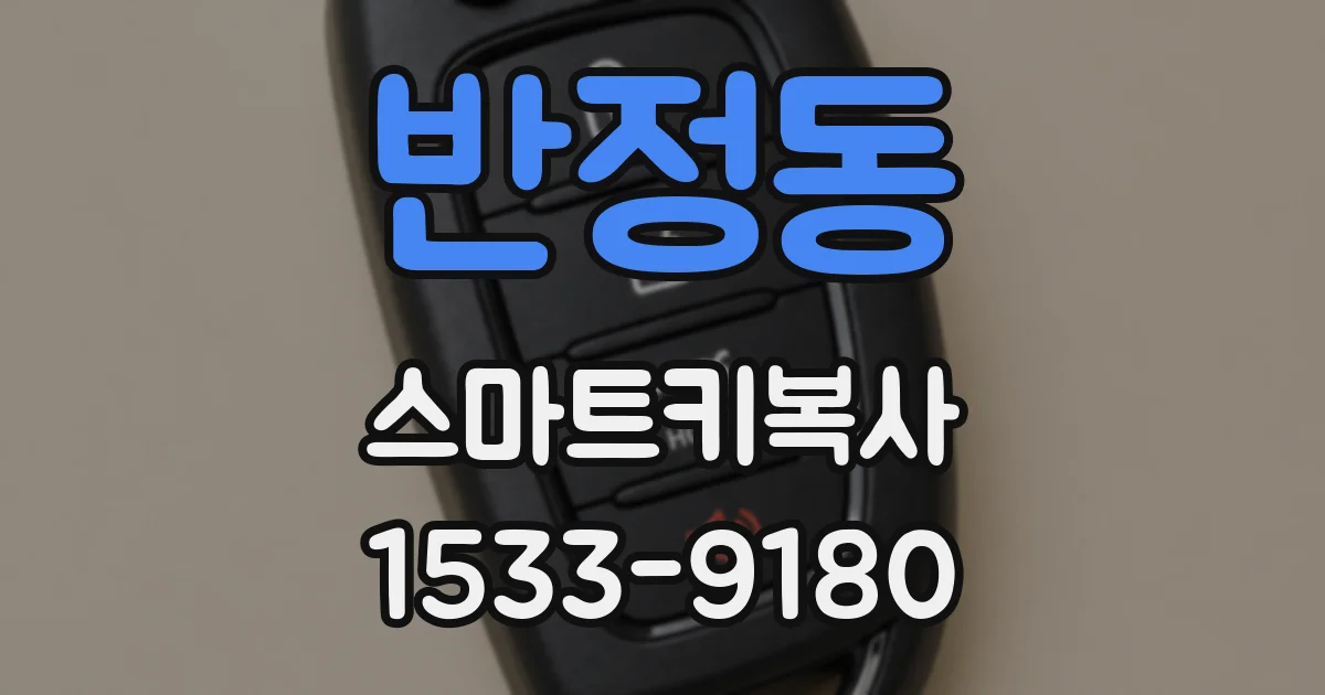 반정동 스마트키복사