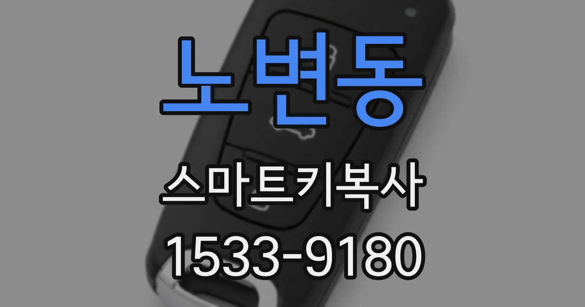 노변동 스마트키복사