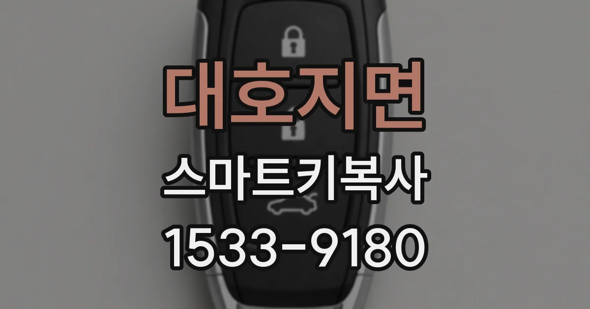 대호지면 스마트키복사