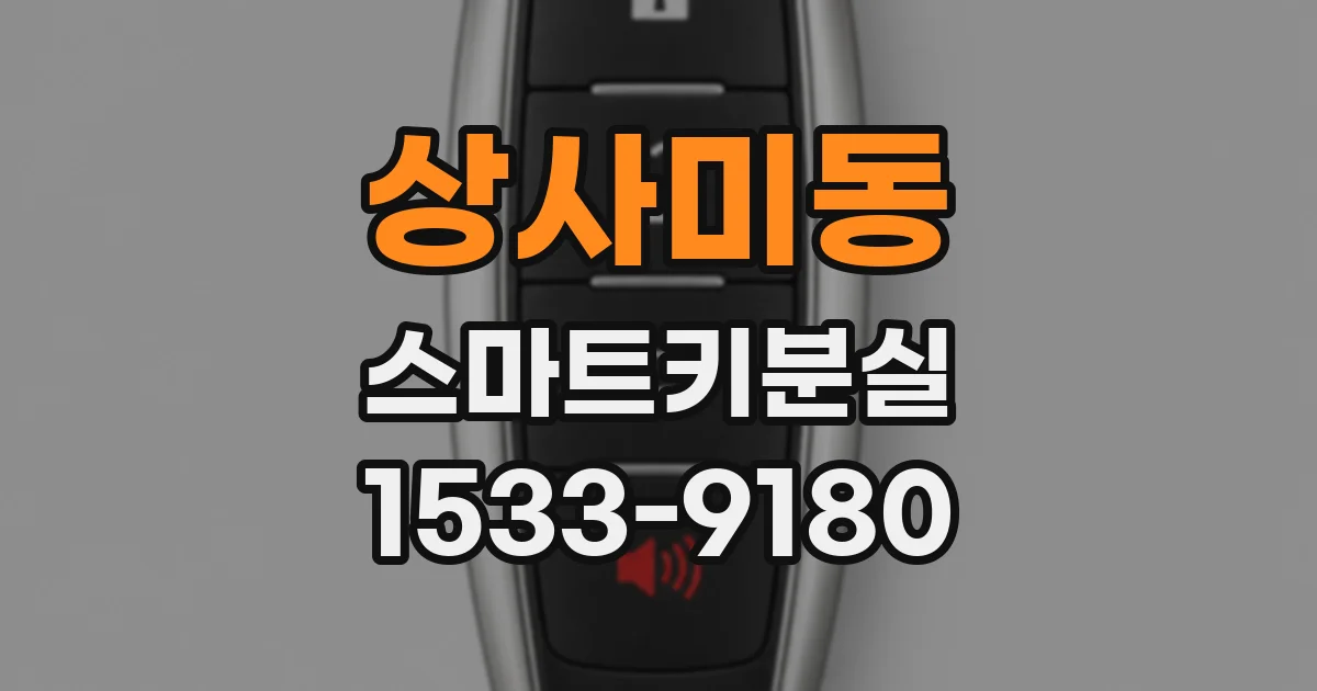 상사미동 스마트키분실