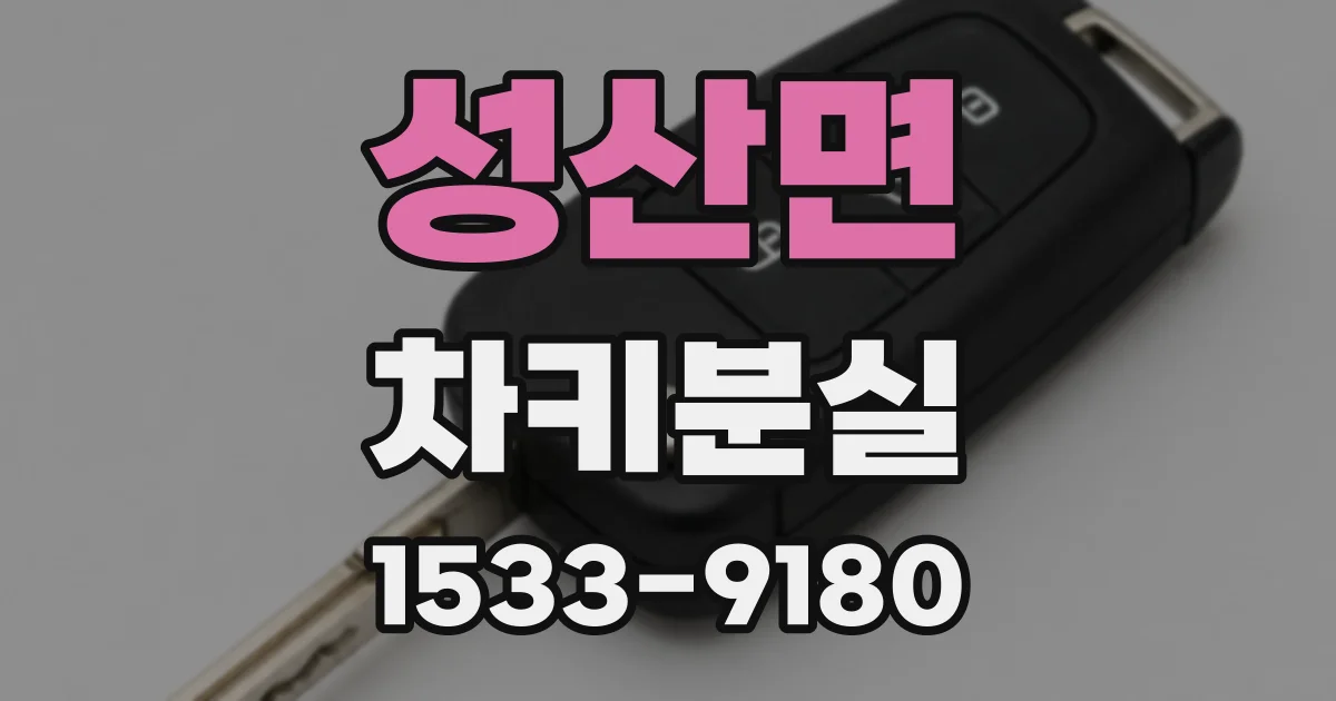 성산면 차키분실