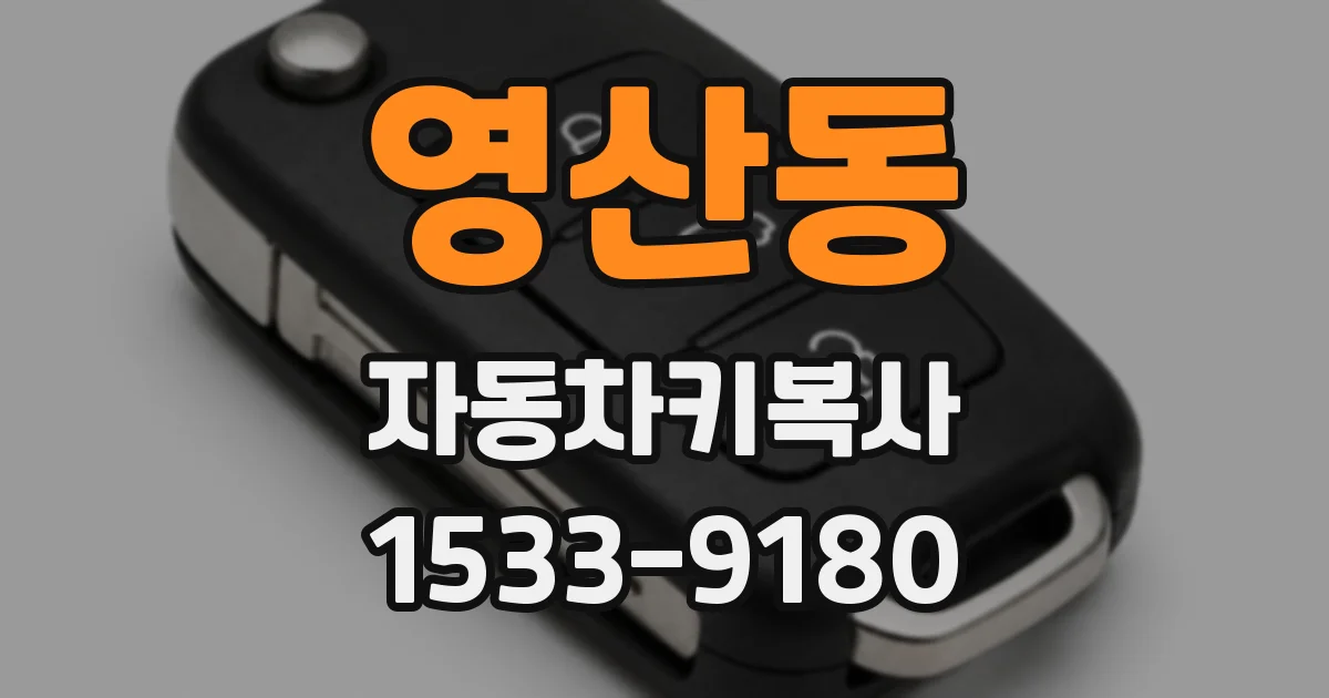 영산동 자동차키복사