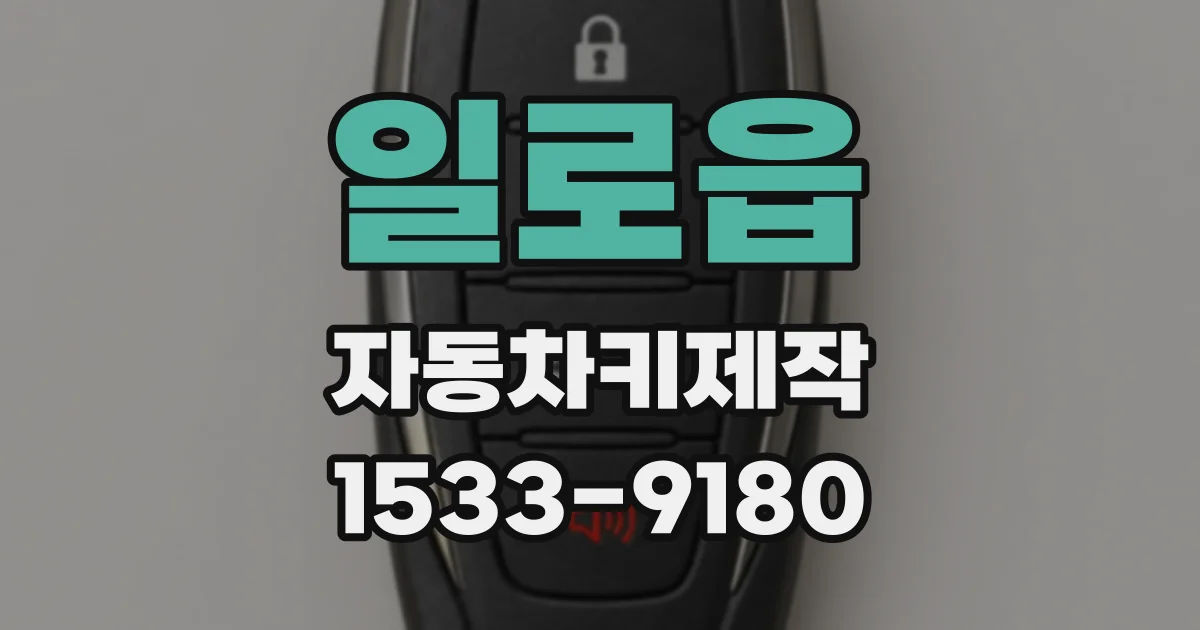일로읍 자동차키제작