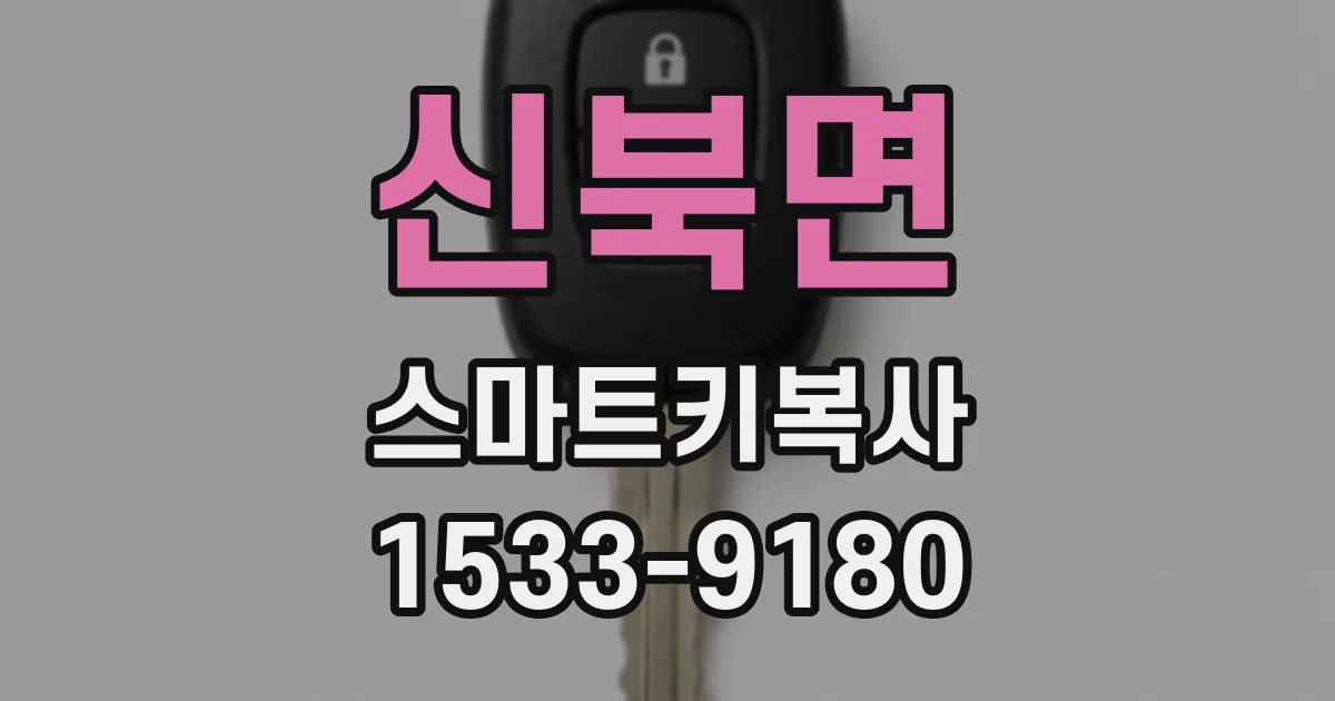 신북면 스마트키복사
