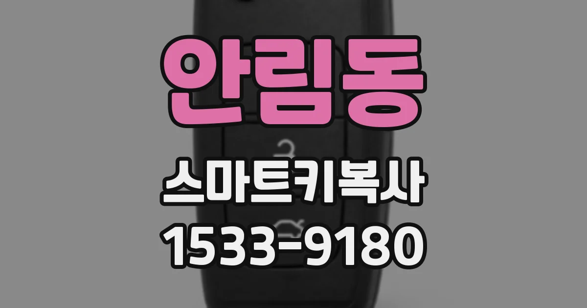 안림동 스마트키복사