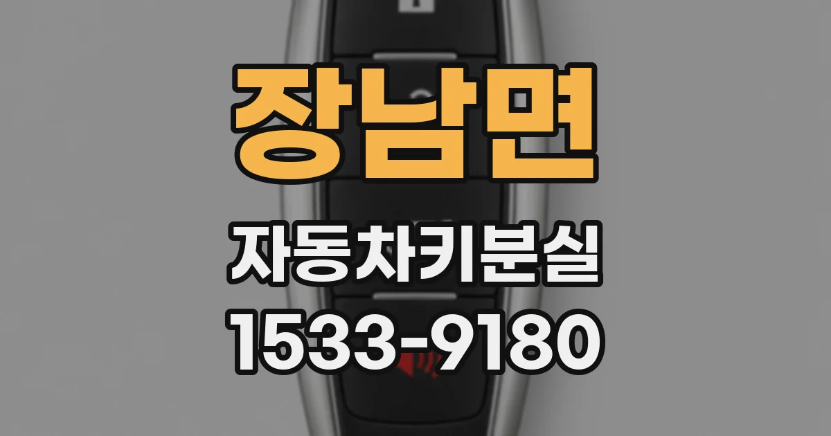 장남면 자동차키분실