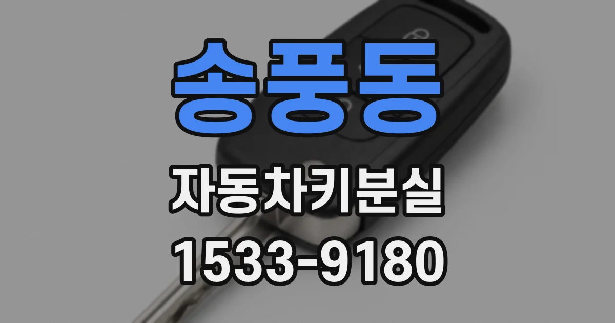 송풍동 자동차키분실