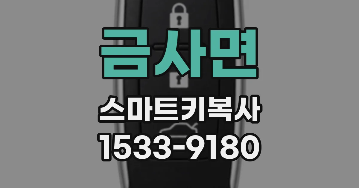 금사면 스마트키복사
