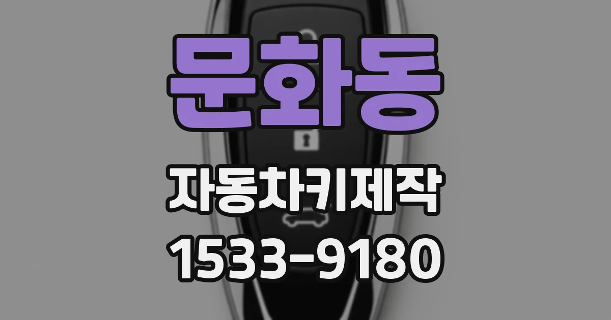 문화동 자동차키제작