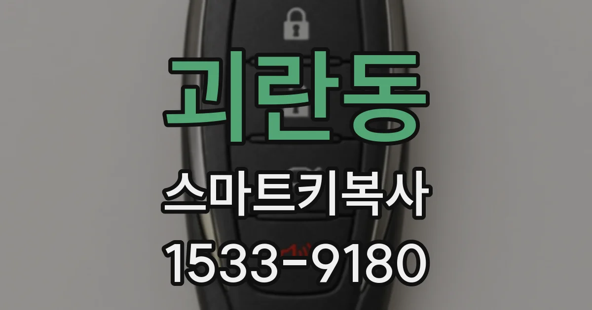 괴란동 스마트키복사