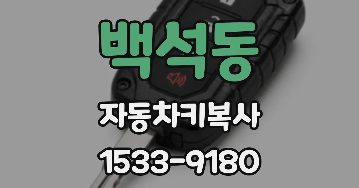백석동 자동차키복사
