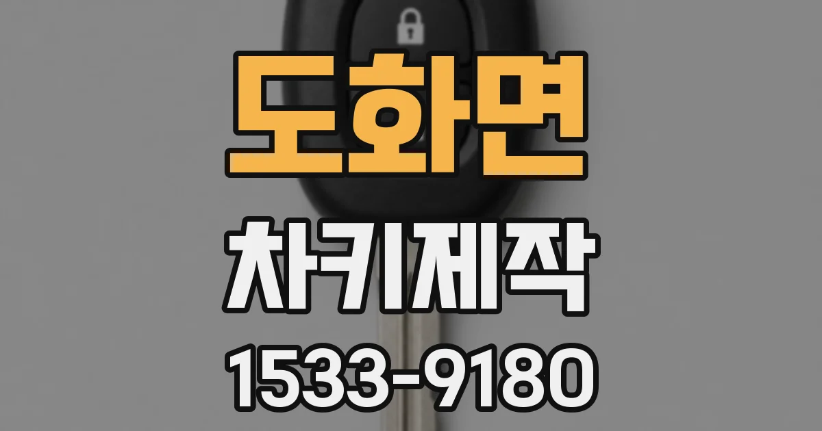 도화면 차키제작